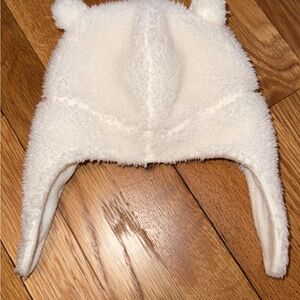 Carter's Cream Fleece Hat with Earflaps 12-24months